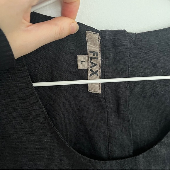 FLAX black sleeveless dress - Picture 3 of 6